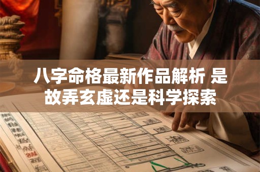八字命格最新作品解析 是故弄玄虚还是科学探索