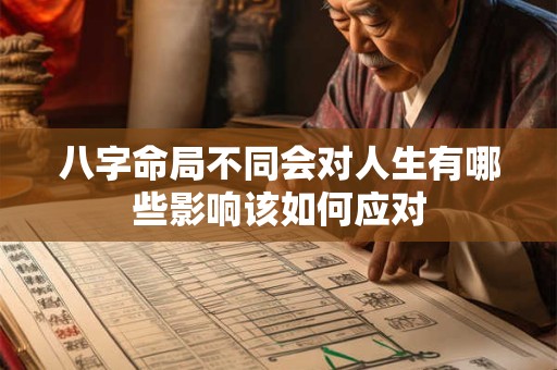 八字命局不同会对人生有哪些影响该如何应对
