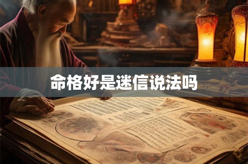 命格好是迷信说法吗
