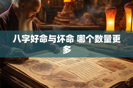 八字好命与坏命 哪个数量更多