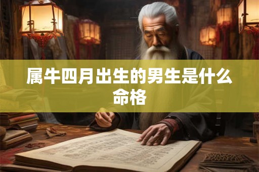 属牛四月出生的男生是什么命格
