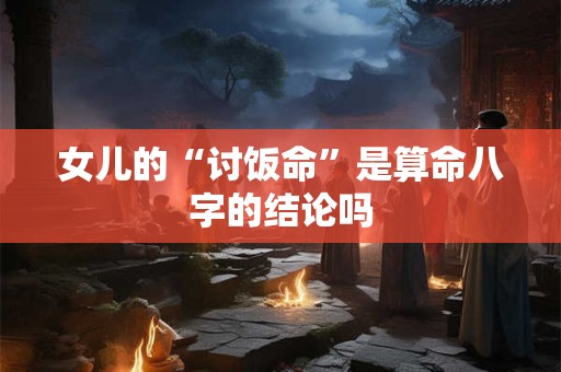 女儿的“讨饭命”是算命八字的结论吗