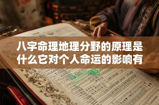 八字命理地理分野的原理是什么它对个人命运的影响有多大
