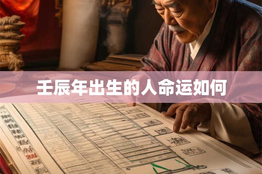 壬辰年出生的人命运如何