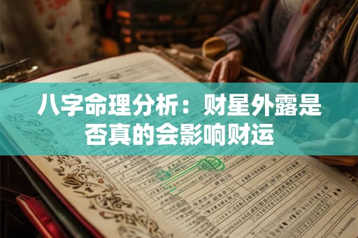 八字命理分析：财星外露是否真的会影响财运