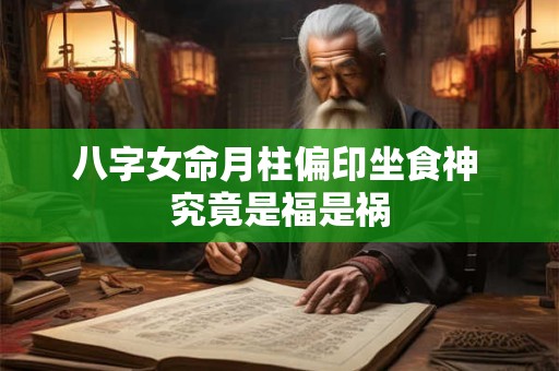 八字女命月柱偏印坐食神 究竟是福是祸