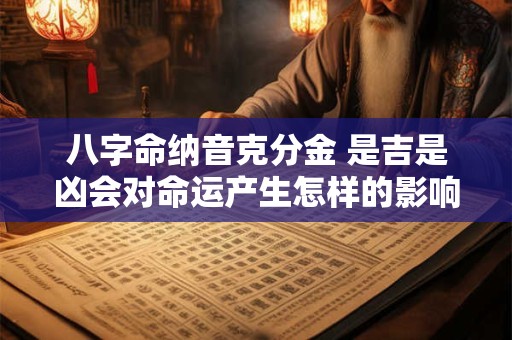 八字命纳音克分金 是吉是凶会对命运产生怎样的影响