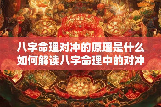 八字命理对冲的原理是什么如何解读八字命理中的对冲现象