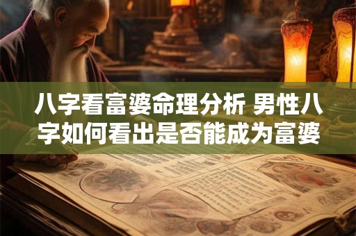 八字看富婆命理分析 男性八字如何看出是否能成为富婆的伴侣