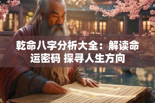 乾命八字分析大全：解读命运密码 探寻人生方向