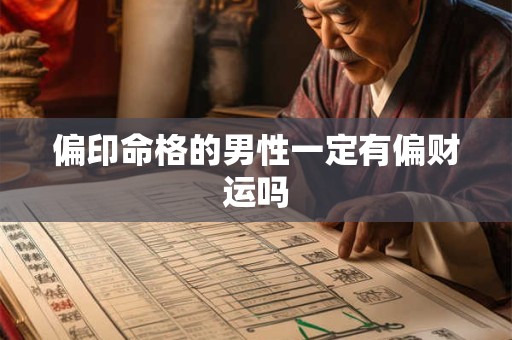 偏印命格的男性一定有偏财运吗