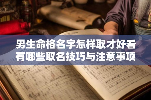 男生命格名字怎样取才好看有哪些取名技巧与注意事项