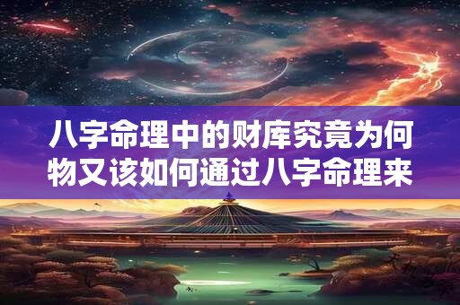八字命理中的财库究竟为何物又该如何通过八字命理来准确判断财库呢