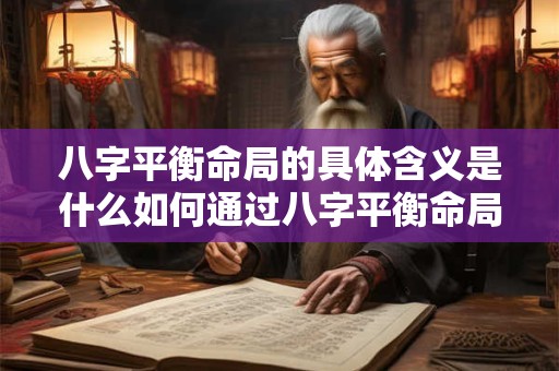 八字平衡命局的具体含义是什么如何通过八字平衡命局来解读人生运势