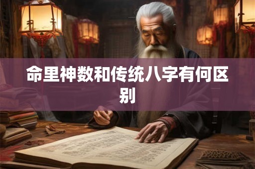 命里神数和传统八字有何区别