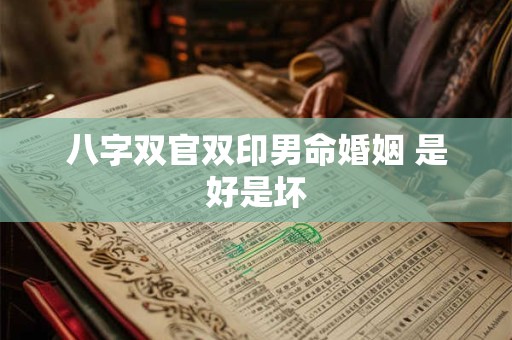 八字双官双印男命婚姻 是好是坏