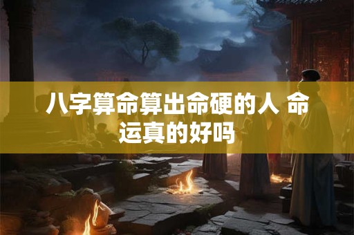 八字算命算出命硬的人 命运真的好吗
