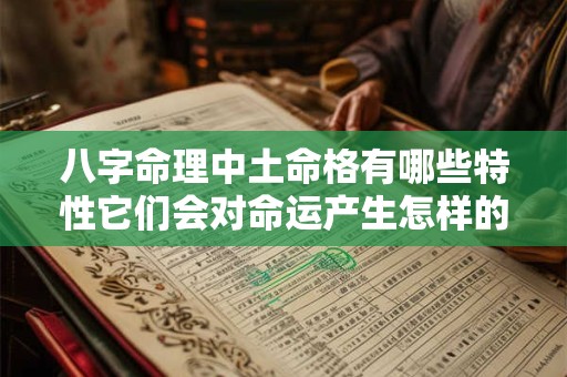 八字命理中土命格有哪些特性它们会对命运产生怎样的影响