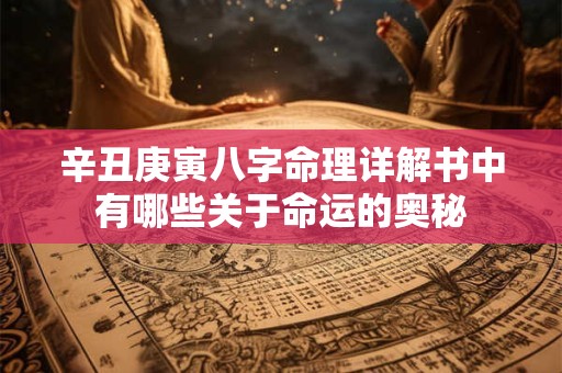 辛丑庚寅八字命理详解书中有哪些关于命运的奥秘