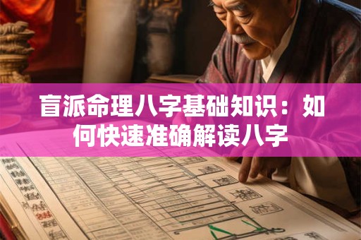 盲派命理八字基础知识：如何快速准确解读八字