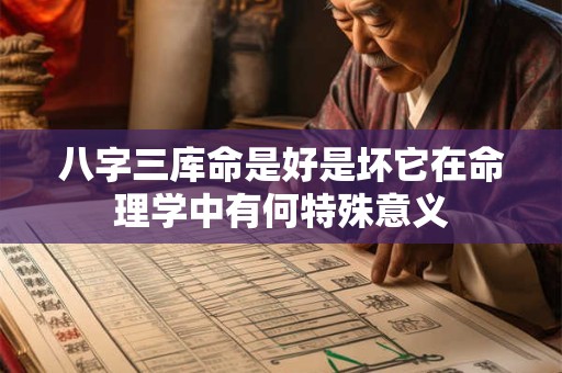 八字三库命是好是坏它在命理学中有何特殊意义