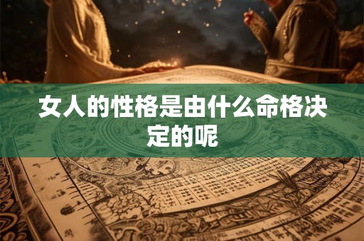女人的性格是由什么命格决定的呢