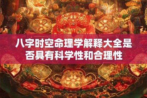 八字时空命理学解释大全是否具有科学性和合理性