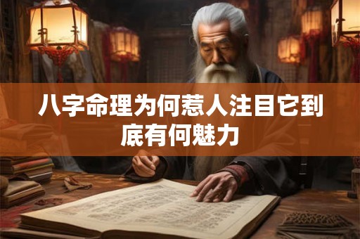 八字命理为何惹人注目它到底有何魅力