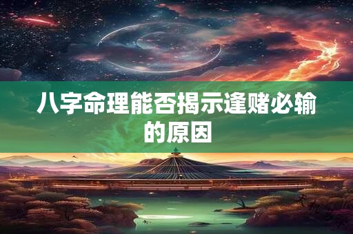 八字命理能否揭示逢赌必输的原因