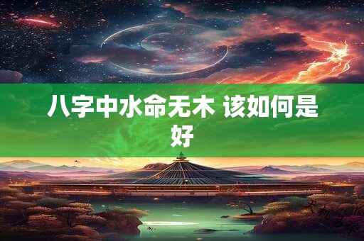 八字中水命无木 该如何是好