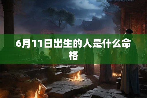 6月11日出生的人是什么命格