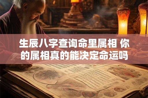生辰八字查询命里属相 你的属相真的能决定命运吗