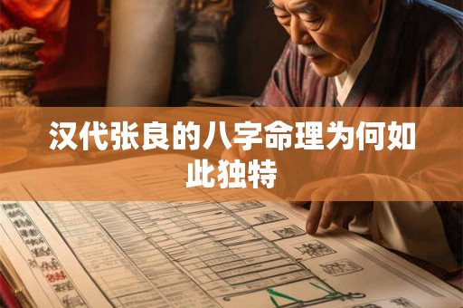 汉代张良的八字命理为何如此独特