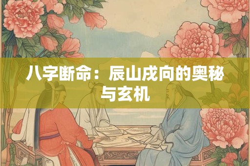 八字断命：辰山戌向的奥秘与玄机