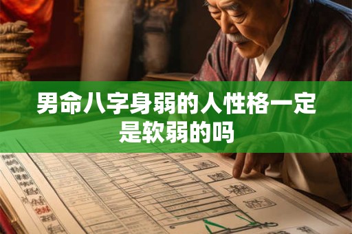 男命八字身弱的人性格一定是软弱的吗