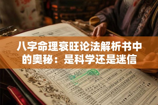 八字命理衰旺论法解析书中的奥秘：是科学还是迷信