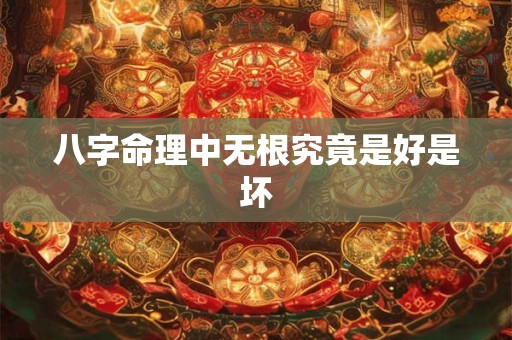 八字命理中无根究竟是好是坏