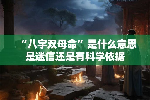 “八字双母命”是什么意思是迷信还是有科学依据