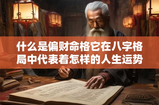 什么是偏财命格它在八字格局中代表着怎样的人生运势