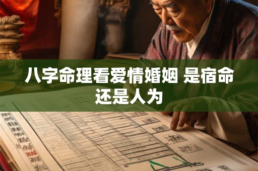 八字命理看爱情婚姻 是宿命还是人为