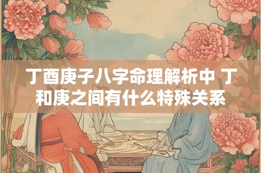 丁酉庚子八字命理解析中 丁和庚之间有什么特殊关系