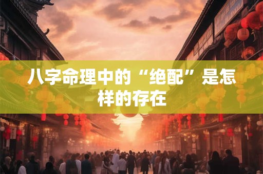 八字命理中的“绝配”是怎样的存在