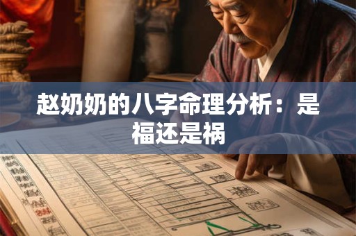 赵奶奶的八字命理分析：是福还是祸