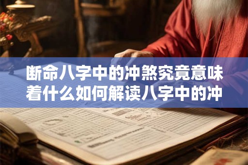 断命八字中的冲煞究竟意味着什么如何解读八字中的冲煞信息