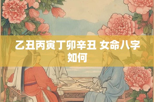 乙丑丙寅丁卯辛丑 女命八字如何