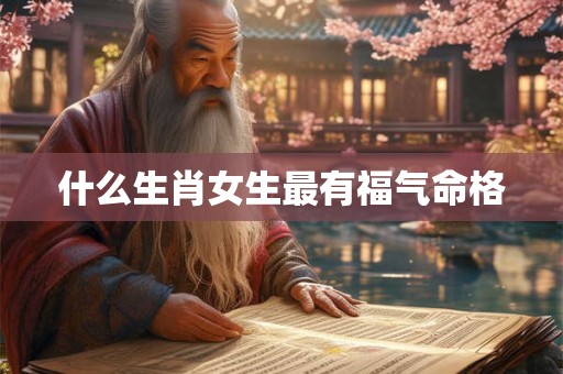 什么生肖女生最有福气命格
