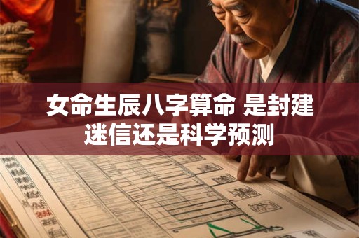 女命生辰八字算命 是封建迷信还是科学预测