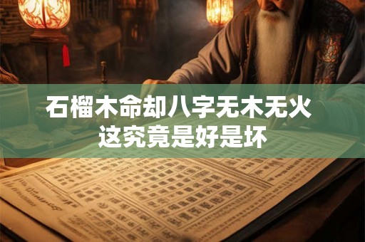 石榴木命却八字无木无火 这究竟是好是坏