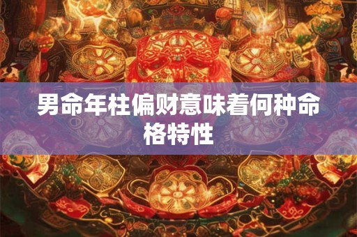 男命年柱偏财意味着何种命格特性