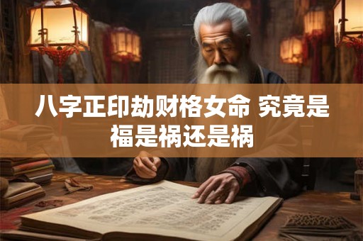 八字正印劫财格女命 究竟是福是祸还是祸